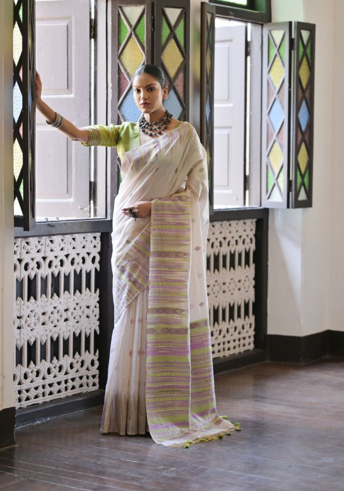 Muga Cotton Saree