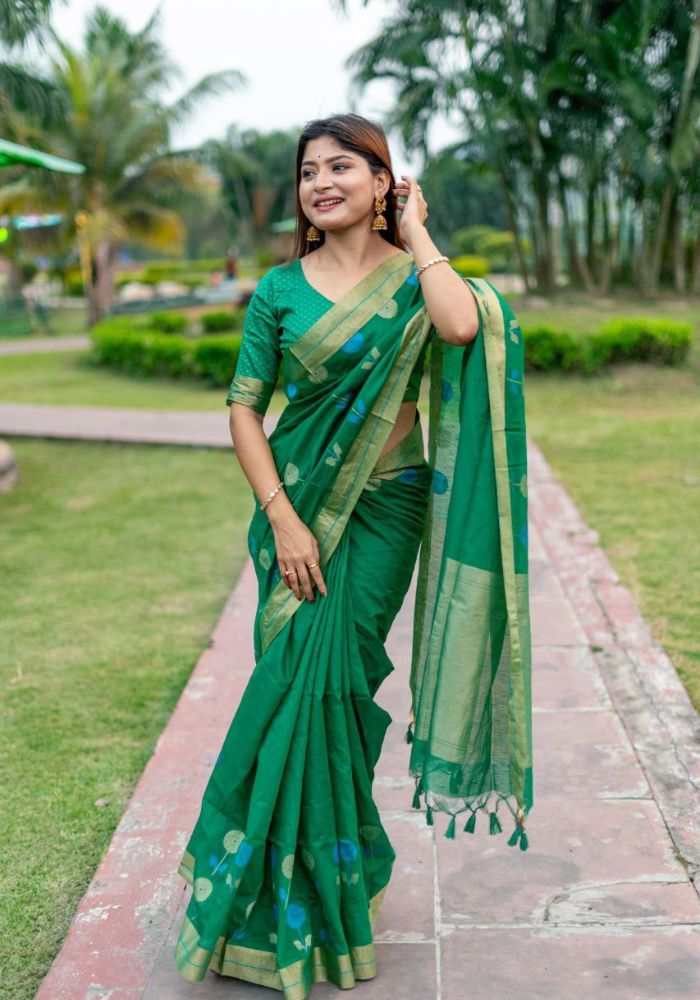 Green Soft Silk Saree