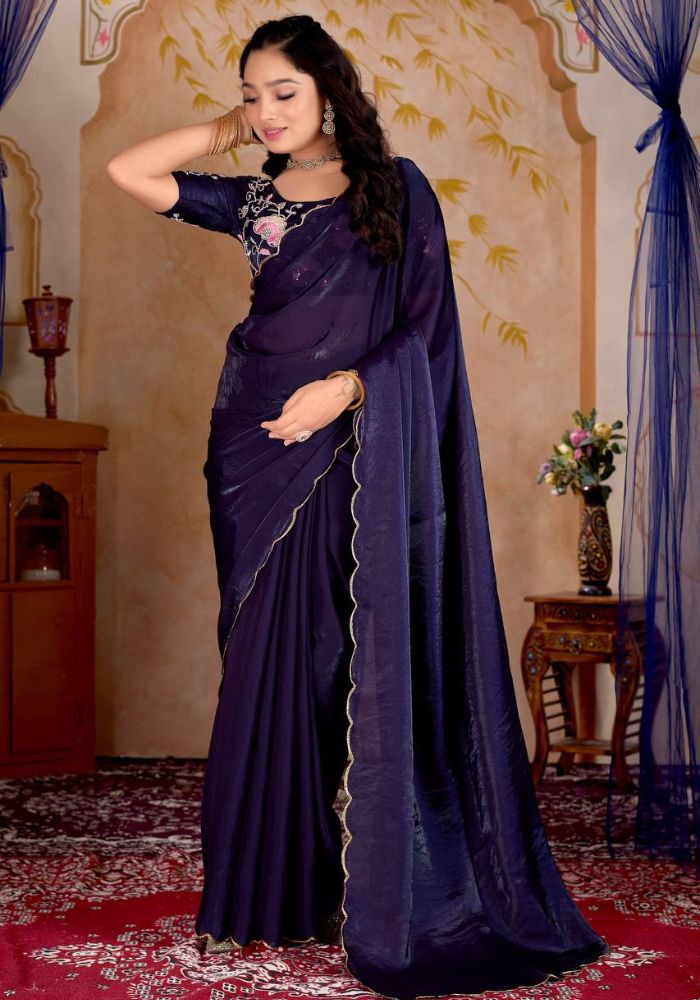 Silk Saree with Designer Blouse