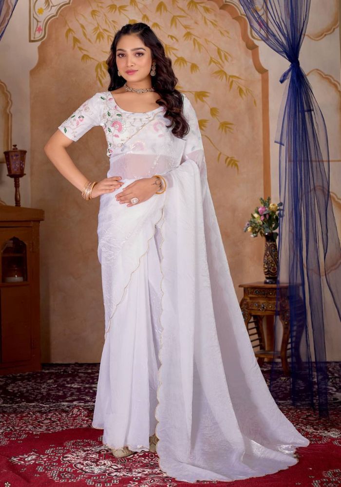Silk Saree with Designer Blouse