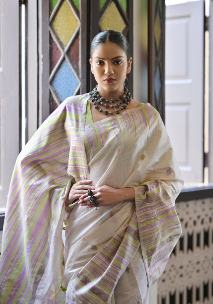 Muga Cotton Saree