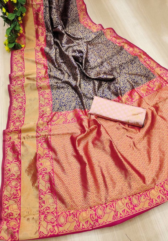 Zari Woven Banarasi Saree