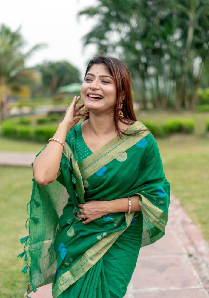 Green Soft Silk Saree