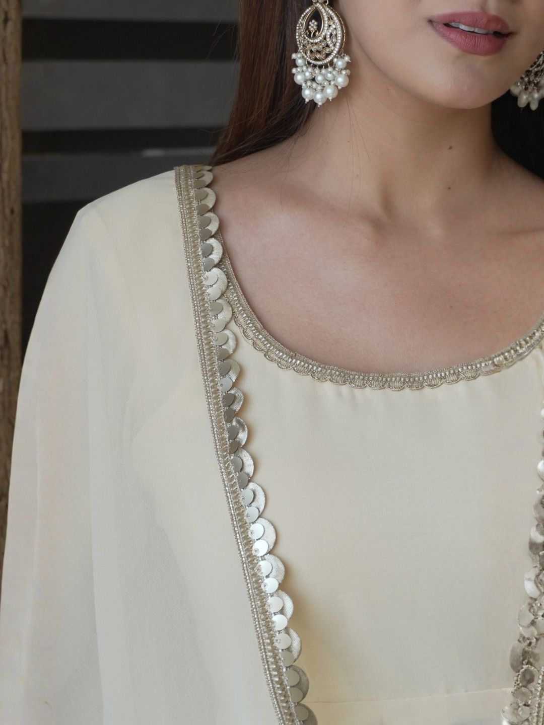 Elegant Georgette Anarkali Kurta Set with Dupatta for Women