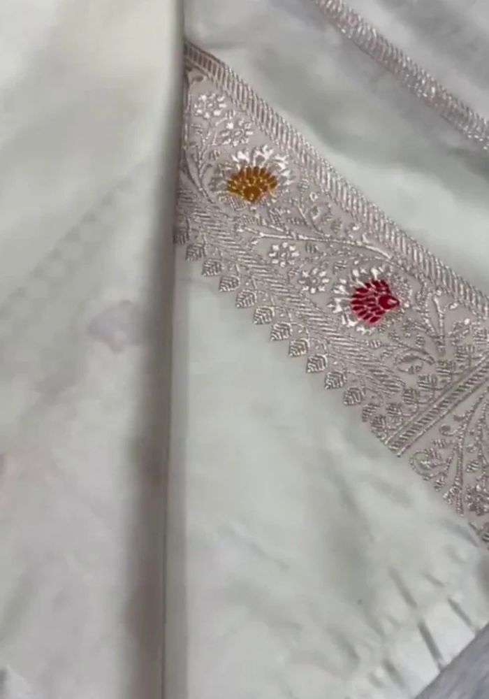 White  Saree
