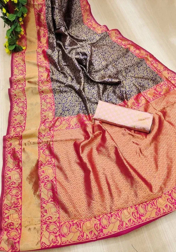 banarasi peacock saree