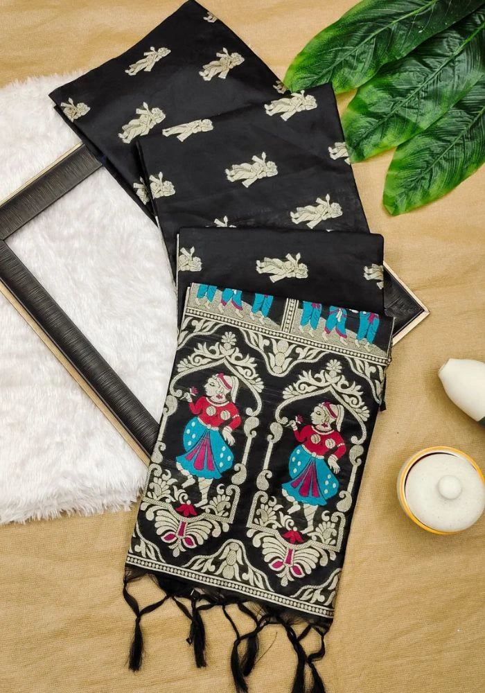 black banarasi saree
