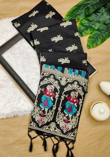 black banarasi saree