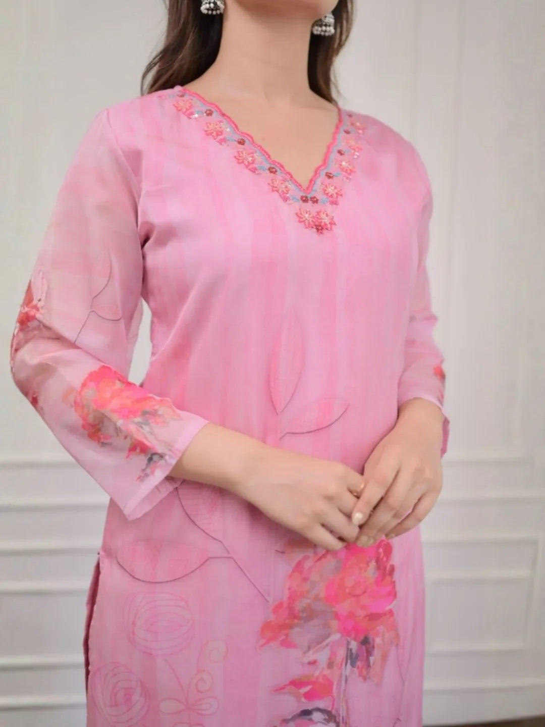bloom printed kurta set online