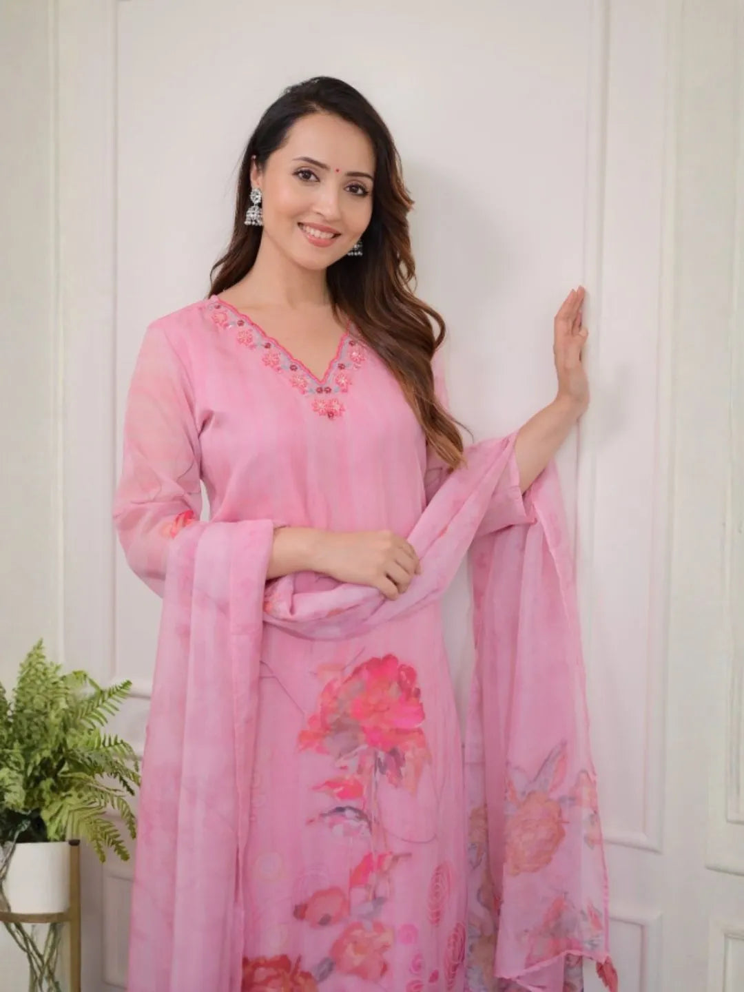 bloom printed kurta set