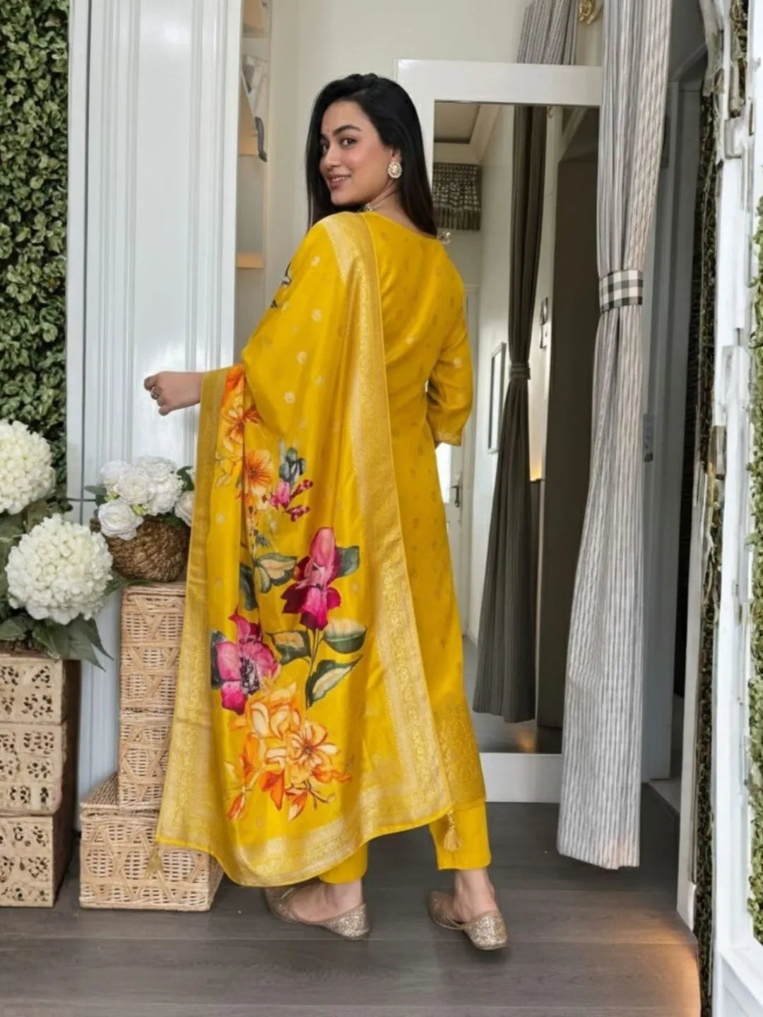 buy mustard yellow kurta set