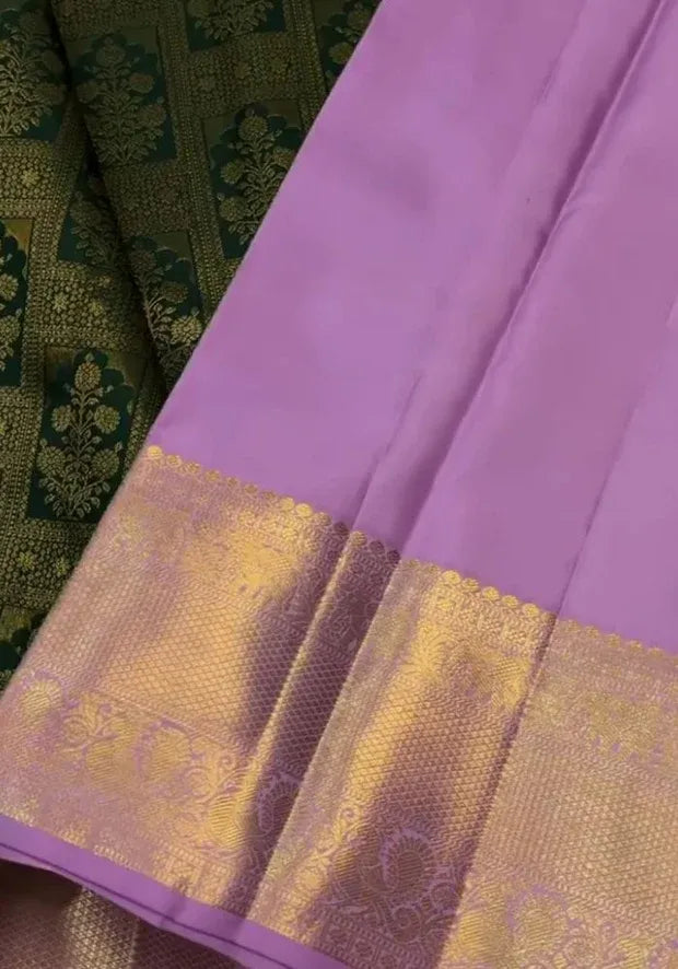 dark green wedding saree