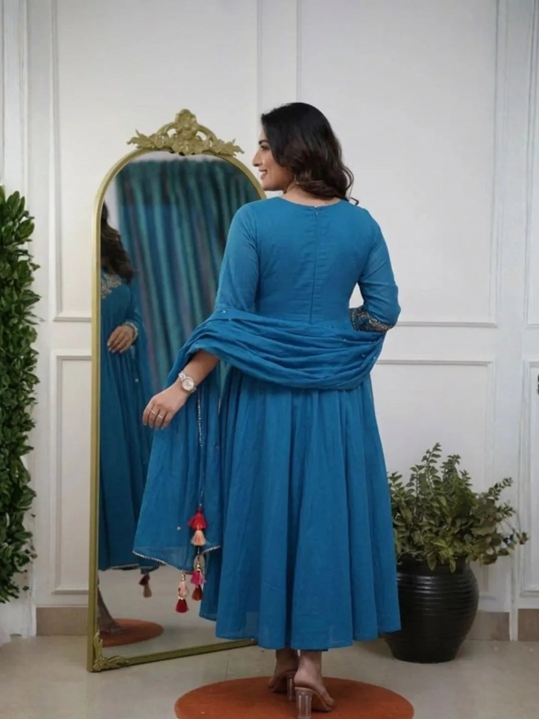 embroidered anarkali kurta set online