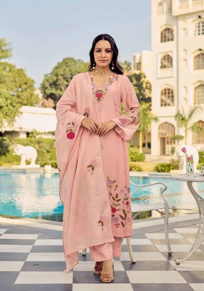 gulbahar chanderi silk kurta set