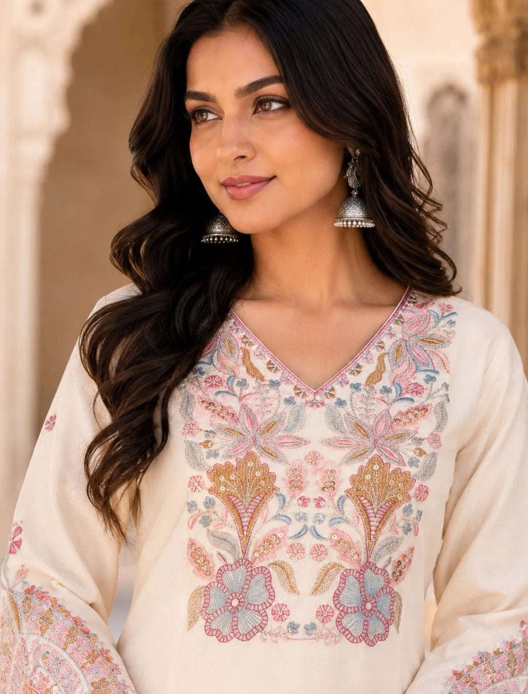 Ivory festive Suit Set
