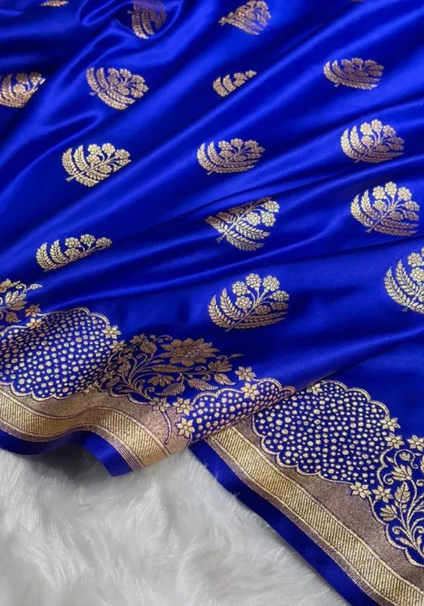 kesudi banarasi blue silk saree