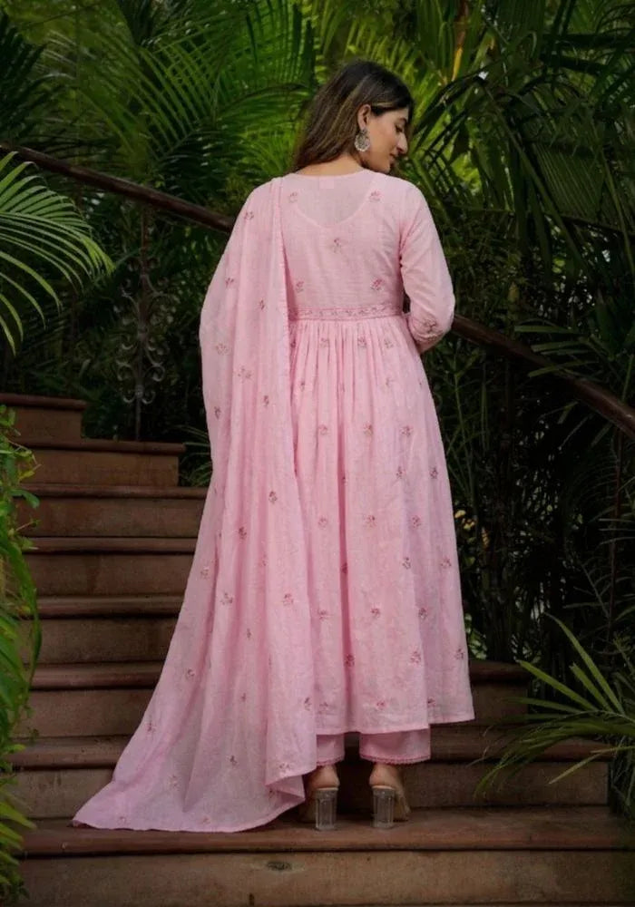 kesudi hot pink kurta set