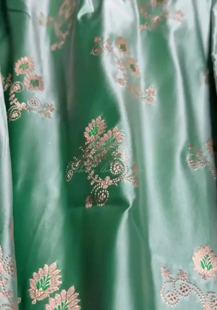 kesudi kanjivaram green silk saree