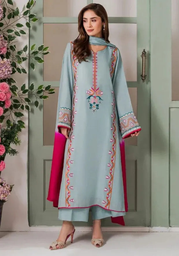 kesudi kurta set sky