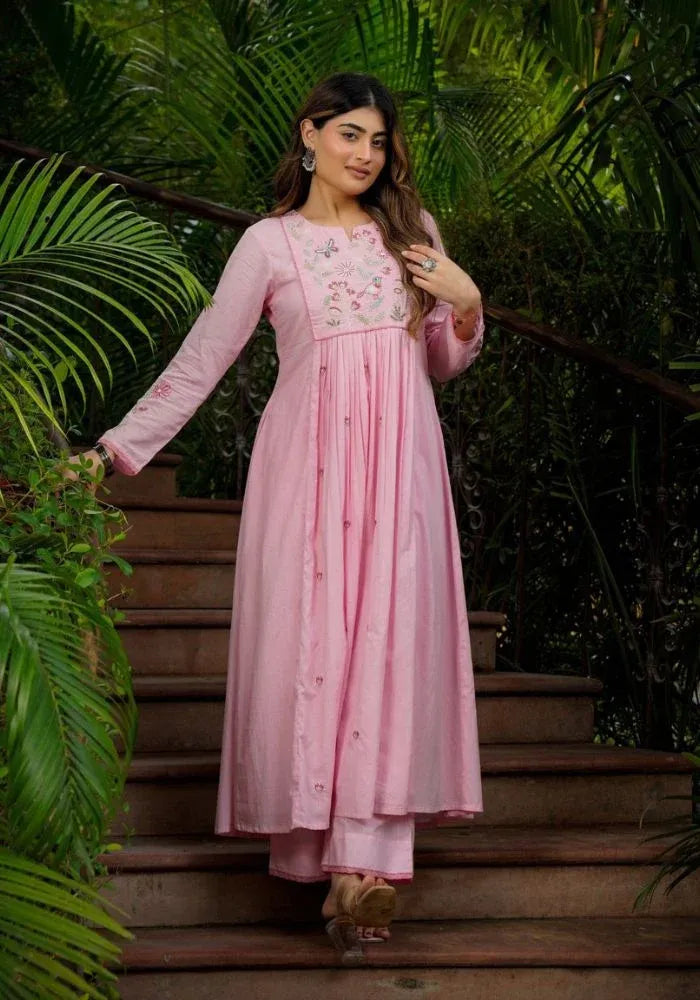 kesudi pink kurta set