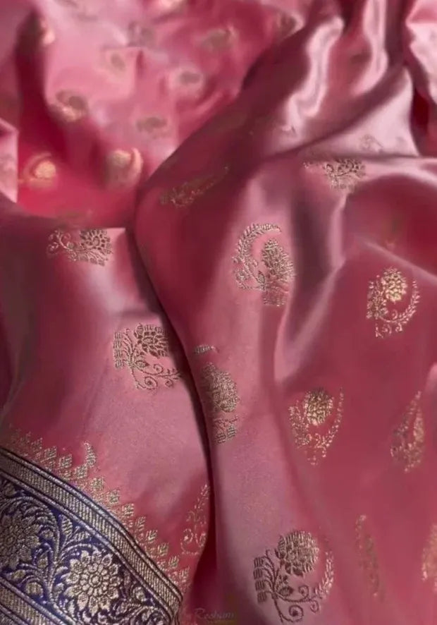 kesudi pink silk saree
