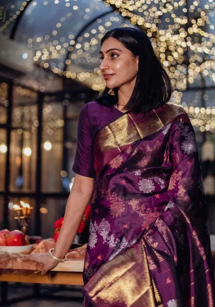 kesudi premium wine silk saree