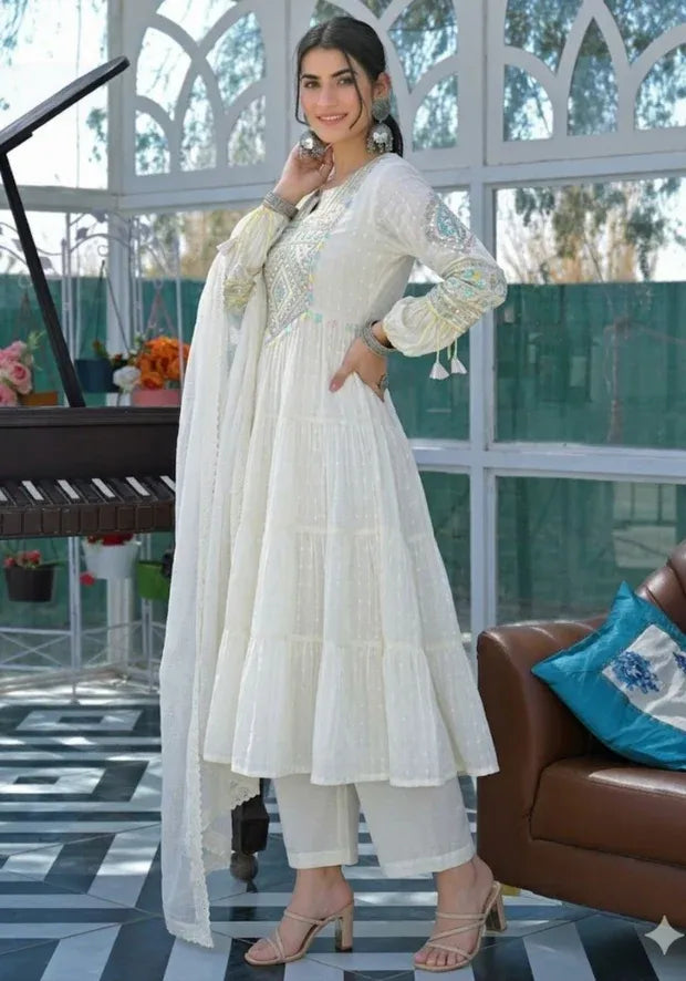 kesudi white cotton kurta set