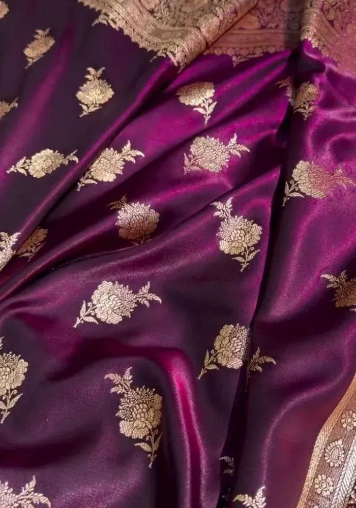 kesudi wine festive saree