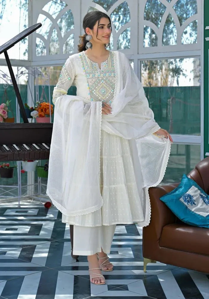 kurta set white cotton