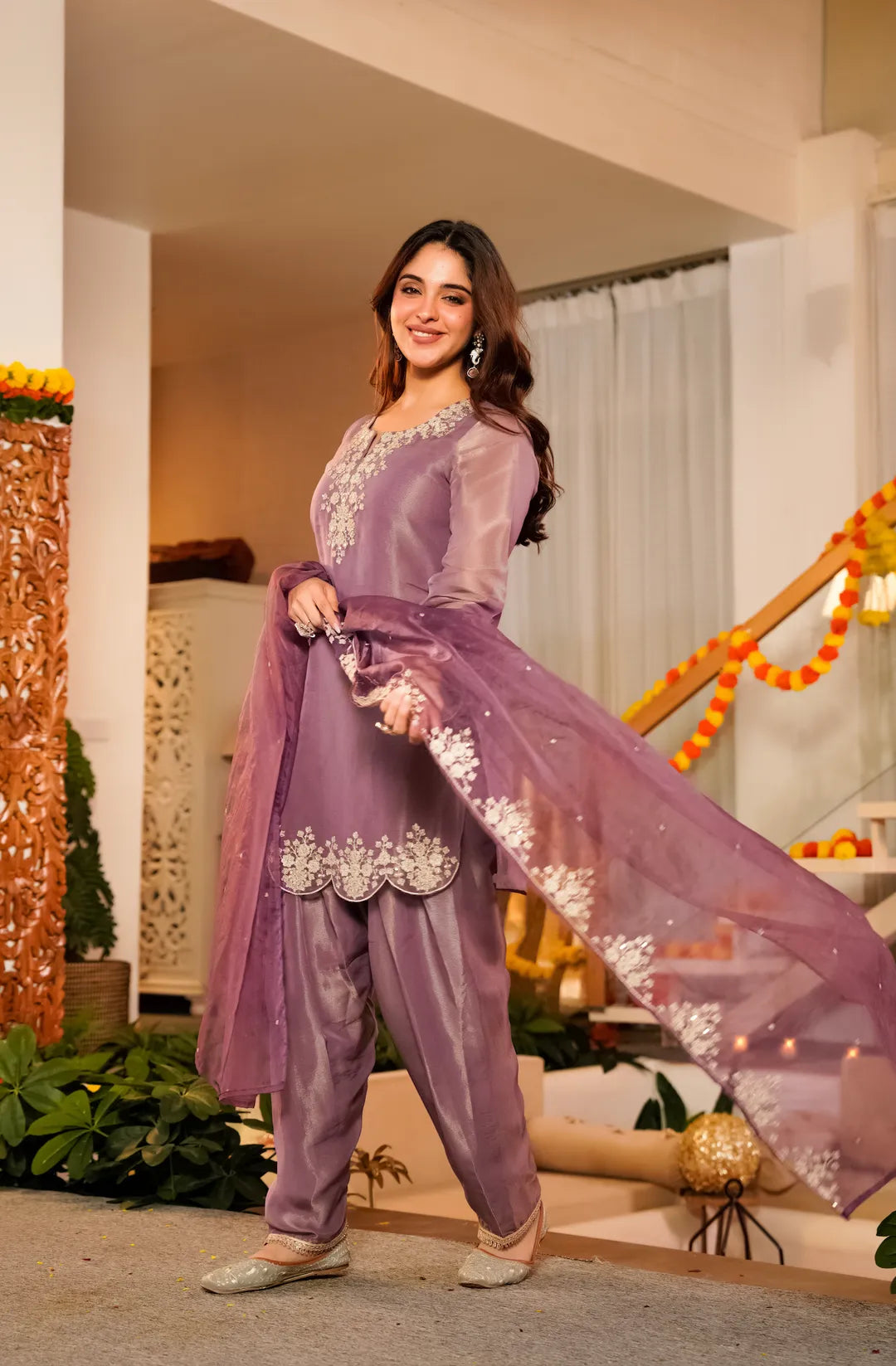 Lilac Farshi Pants Suit