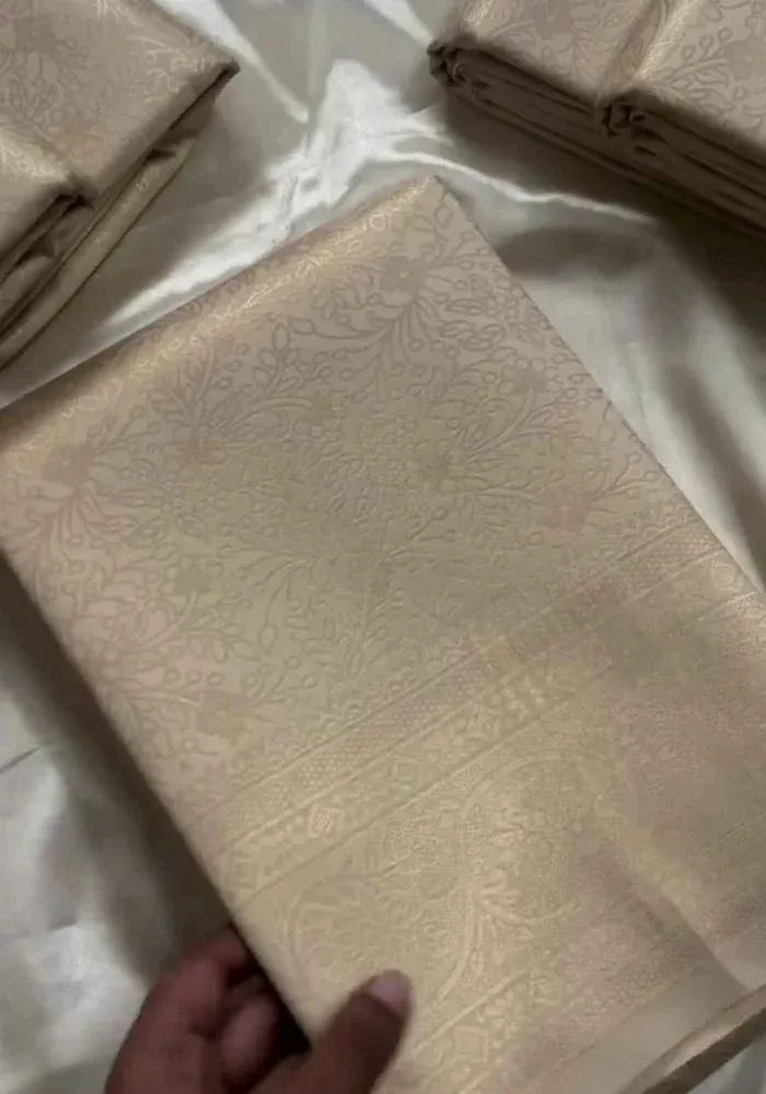saree silk off white