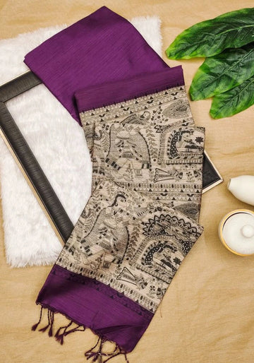 purple silk saree online