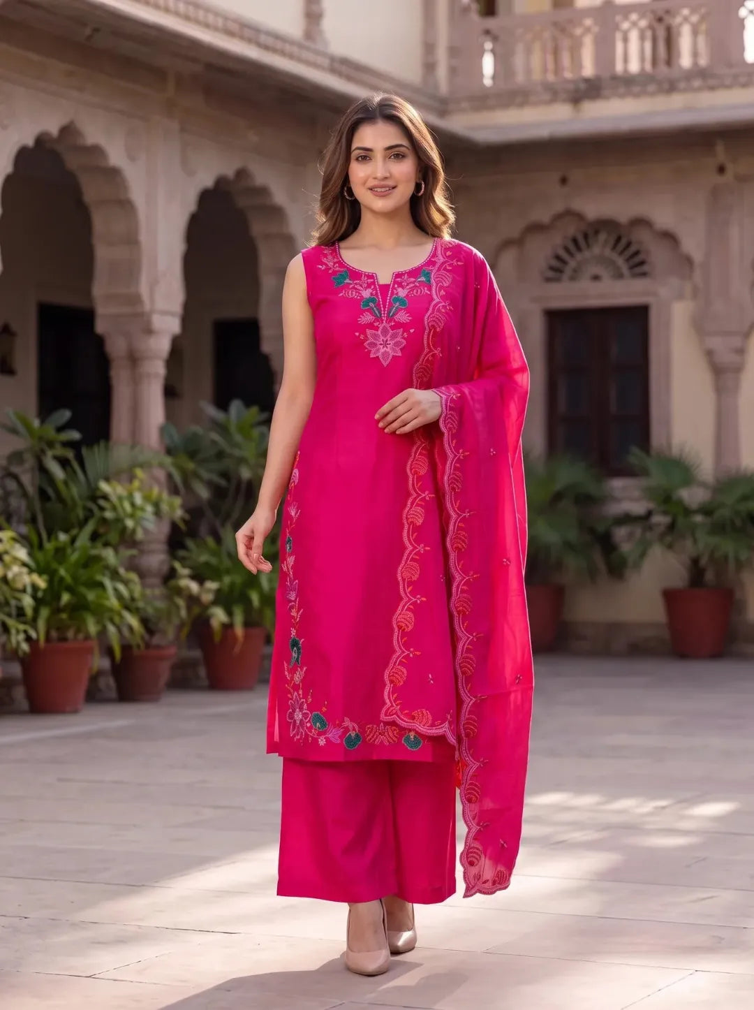 Rani Pink Palazzo Set