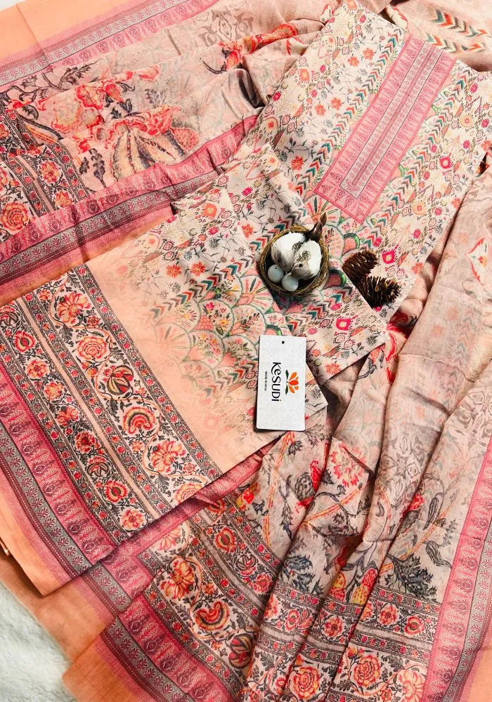 rose pink cotton dress material