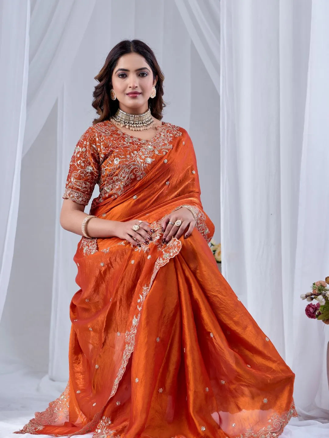 rust orange festive