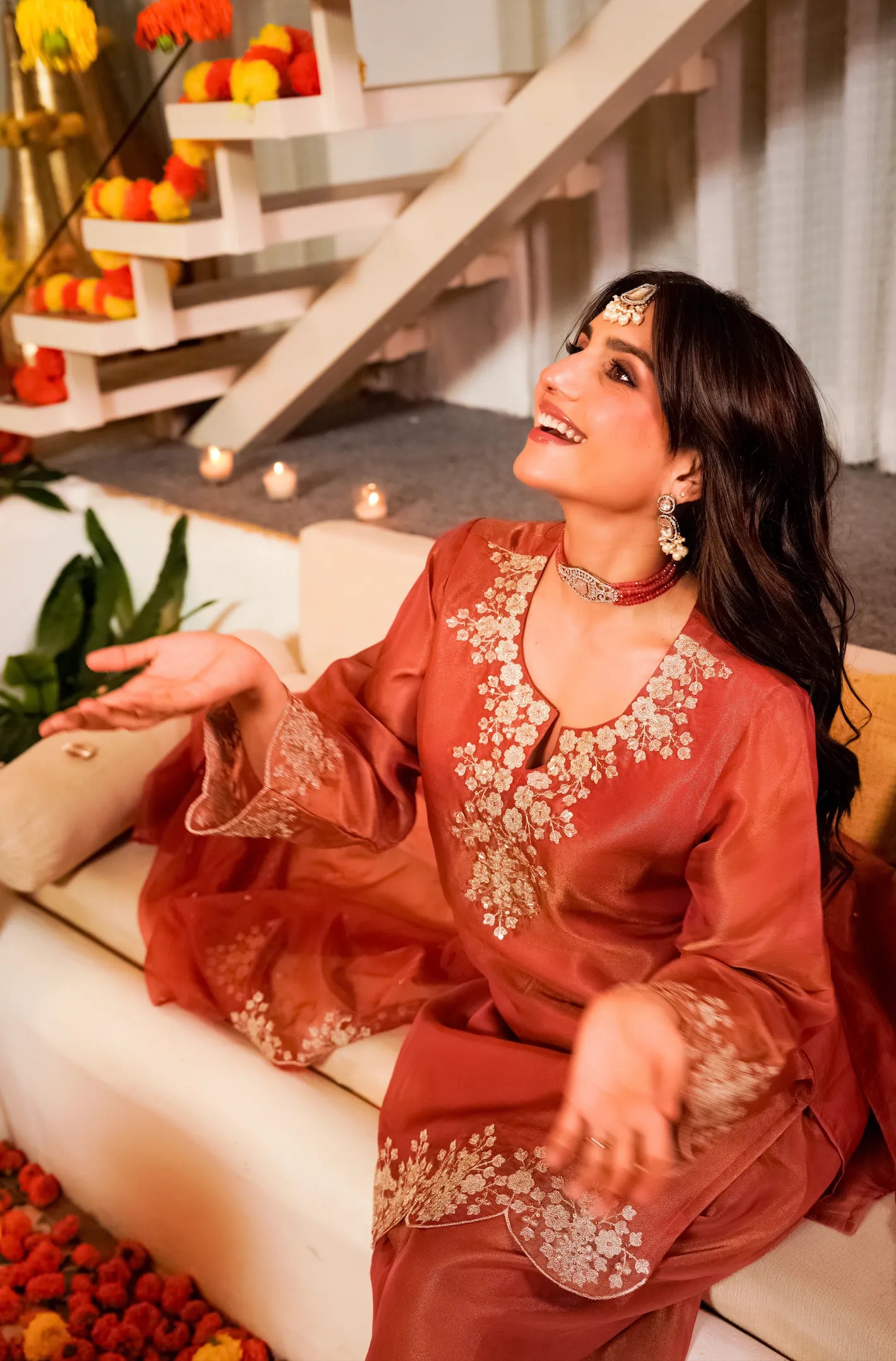 Rust Orange Wedding Suit