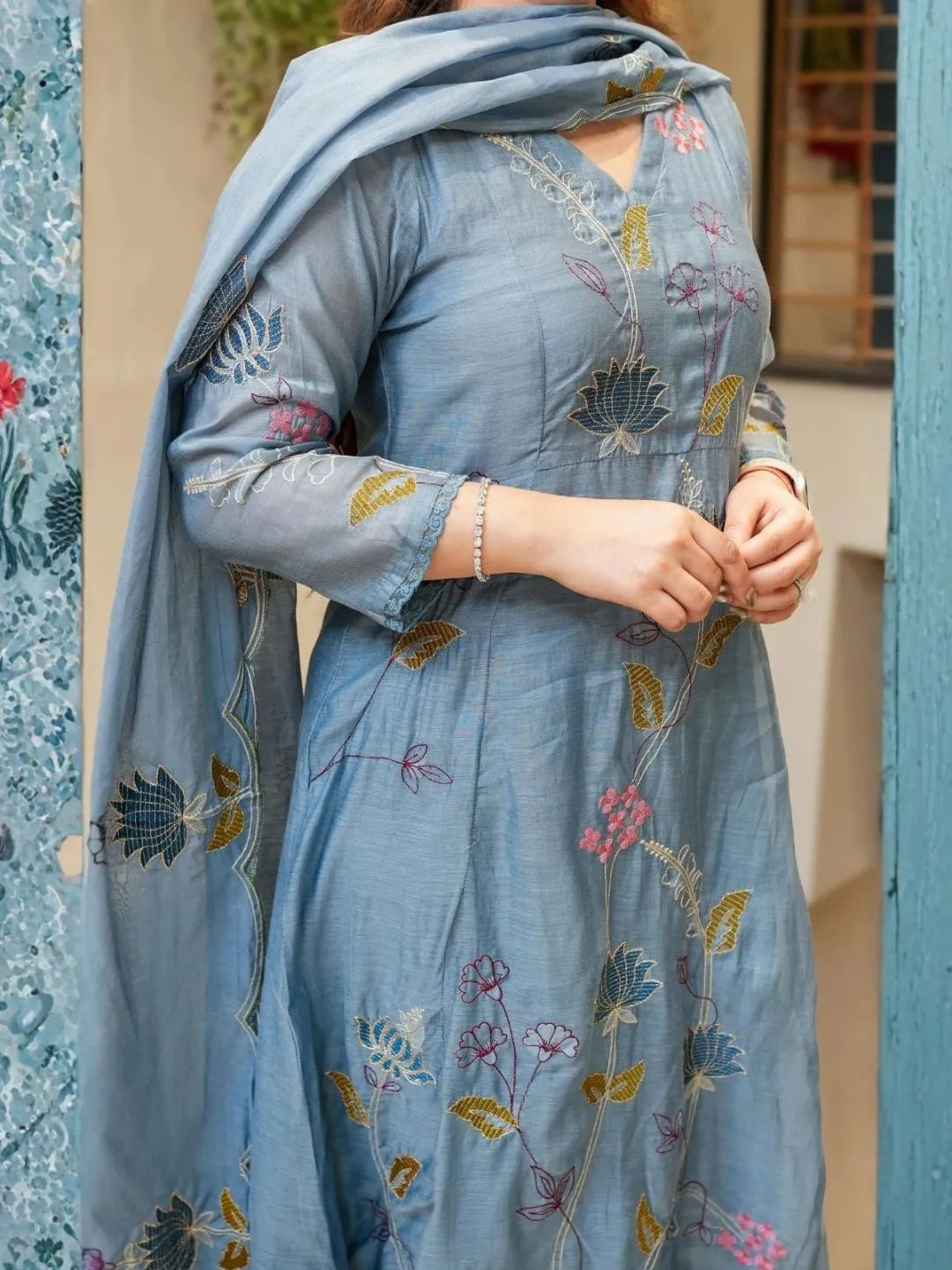 sky blue kurta set online