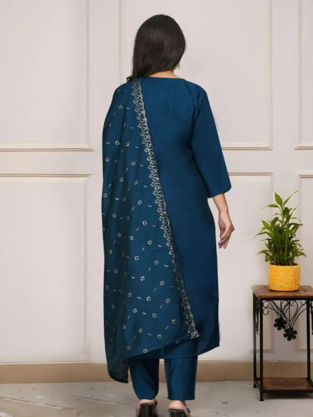 viscose chanderi kurta set