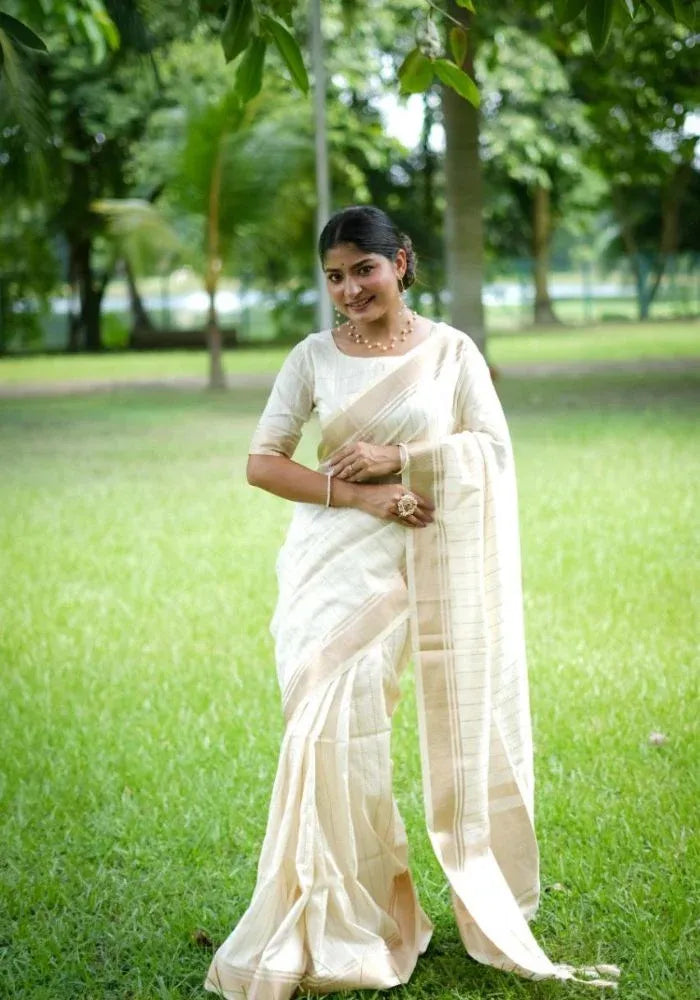 white-saree