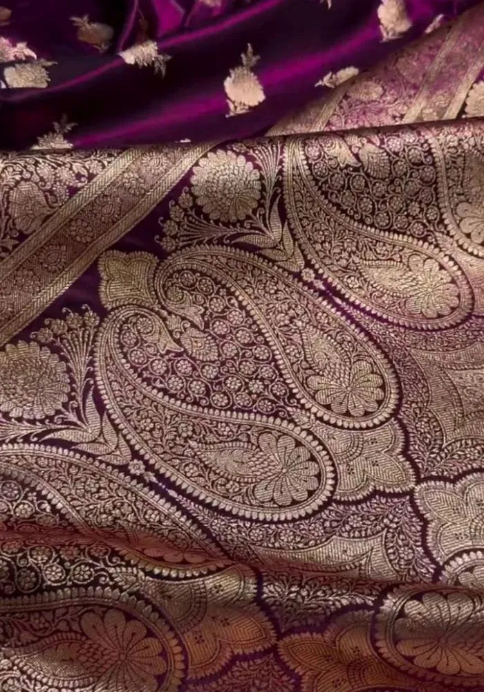 wine festive saree