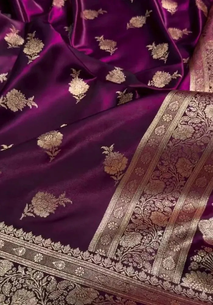 wine wedding saree