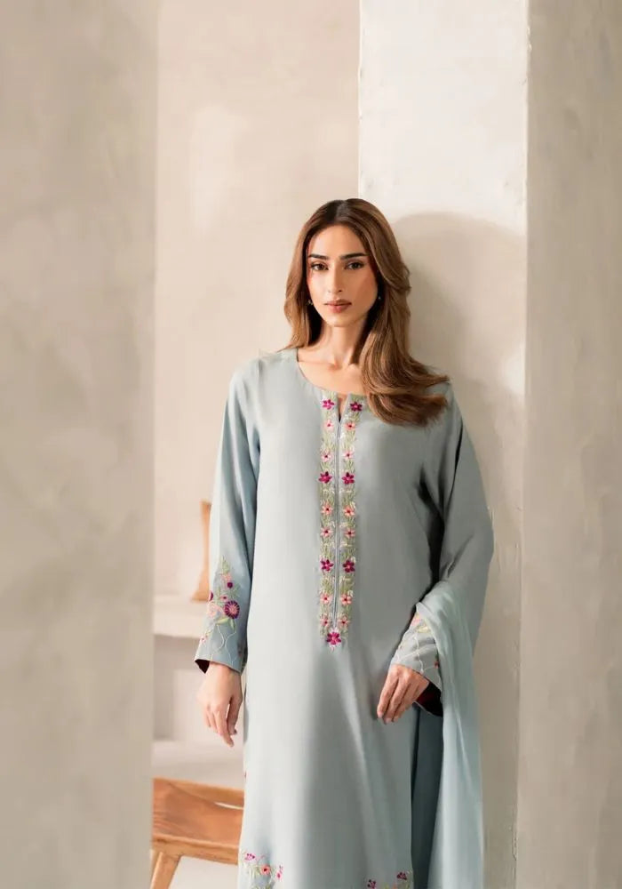 women blue kurta set sale